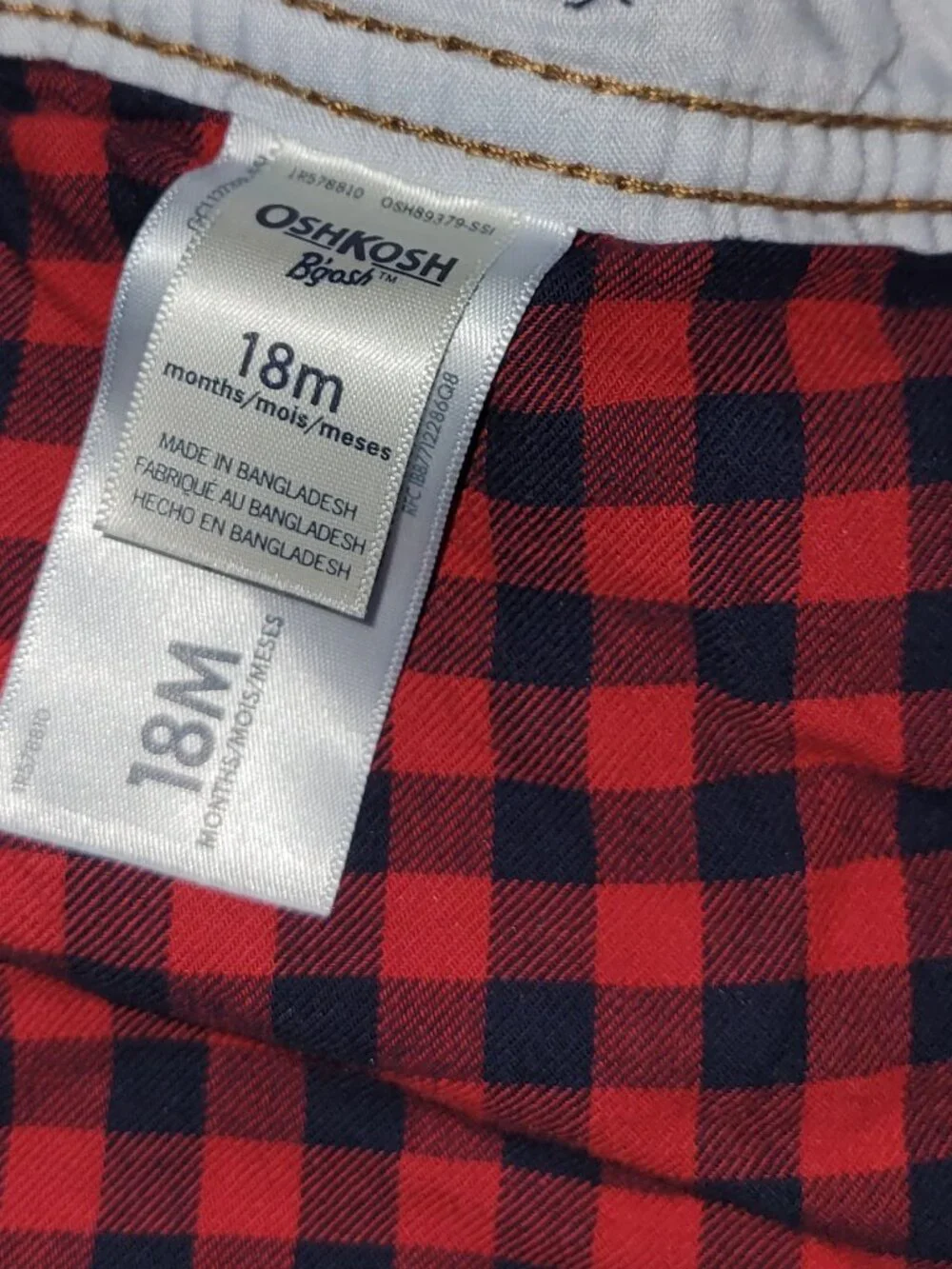 18M OshKosh Denim Overalls